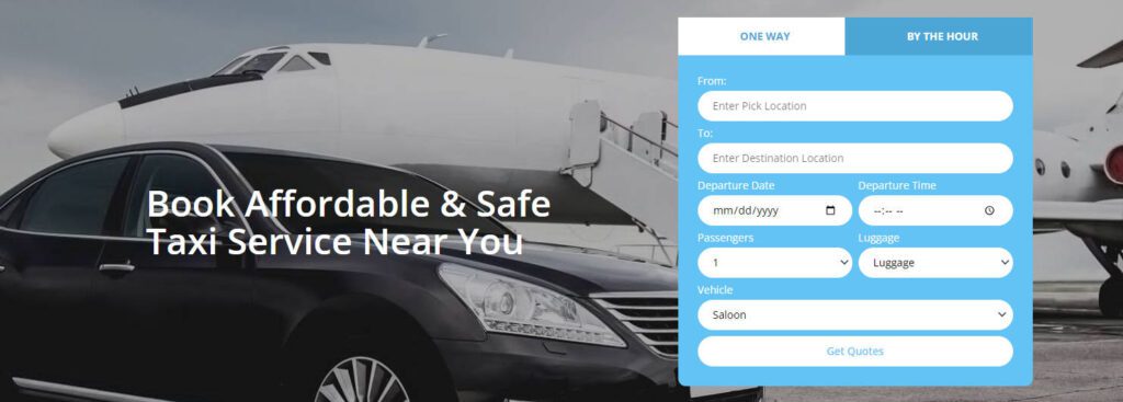 fill minicab car booking details