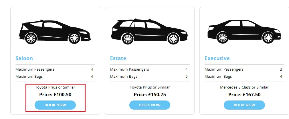 minicab fares and booking